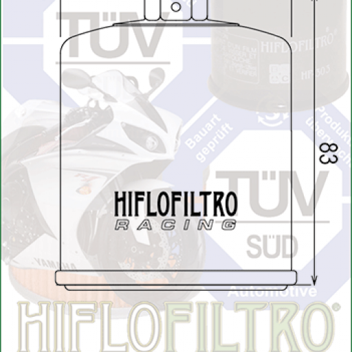 Filtro de Aceite Hiflofiltro HF303RC [1]