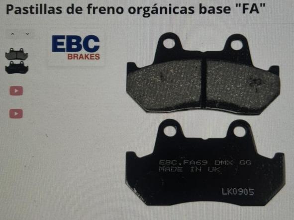 EBC FA069 Pastillas Freno Organica