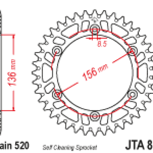 48D Gas Gas Husqvarna..-13 Sherco Beta 06-12 Corona Ergal Antibarro JT  [1]