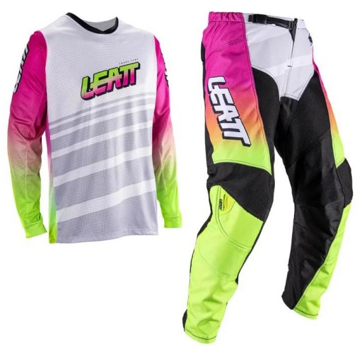 Kit Camiseta y pantalón enduro Leatt 3.5 V26 Rosa retro
