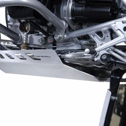 Protector de motor BMW R 1200 GS R12 (K25) (04-12). SW-Motech Aluminio Plata [2]