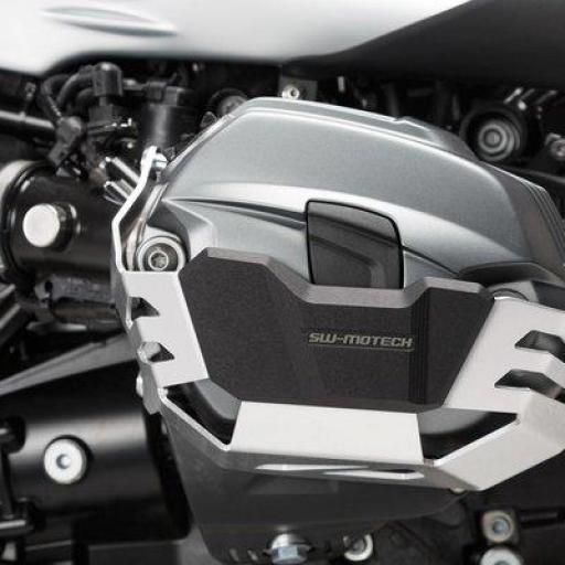 Protección de cilindro BMW R 1200 GS R12 (K25) (10-12). SW-Motech Aluminio. plateado/negro. [2]