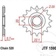 KIT TRANSMISON YAMAHA WR250F  [2]