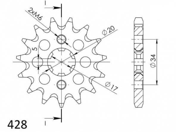 Kit transmisión Honda CBR 125 R 11/16 Supersprox-DID [3]