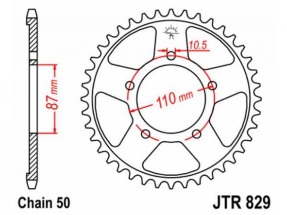 Kit transmisión Suzuki GSX 600 F 98/06 - Suzuki GSX 750 F 89/98 DID-JT  [3]