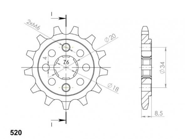 Kit transmisión Honda CA Rebel 125 95/00 Supersprox-DID reforzada dorado sin retenes [3]