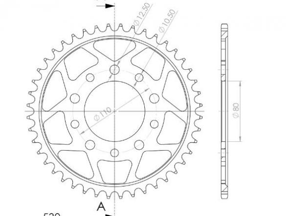 Kit transmisión Honda CBR 600 F 87/90 Supersprox-DID dorado con retenes [5]