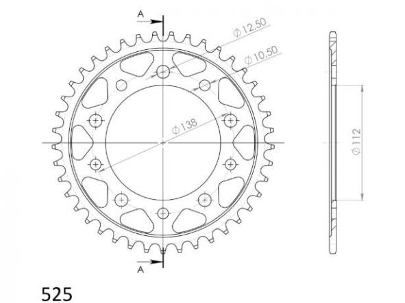 Kit transmisión Honda VT C Shadow 750 97/00 - VT C2 Shadow 750 97/01 Supersprox-DID dorado con retenes [5]