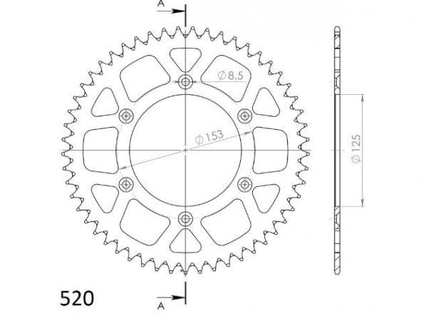 Kit transmisión Beta RR 250/300 13/21 - HM CRE R 250 02/02 - Honda CRF 450 R 02/03 Supersprox-DID super reforzado sin retenes [5]