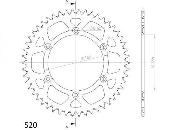 Kit transmisión Betamotor RR 400 05/10 - RR 450 05/10 - RR 525 05/10 Supersprox-DID reforzado negro con retenes [4]