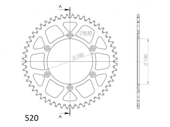 Kit transmisión Yamaha WR 250 F 05/06 Supersprox-DID reforzado dorado con retenes [5]