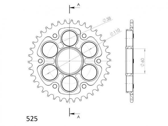 Kit transmisión Ducati 1098,R,S 07/09 - 1198 09/12 - 1198 R 10/12 - 1198 S 09/11 - 1198 SP 11/11 Supersprox DID reforzado dorado con retenes [5]