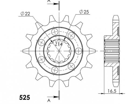 Kit transmisión Ducati Diavel 1260 19/20 - S 19/21 Supersprox-DID reforzado dorado con retenes [3]