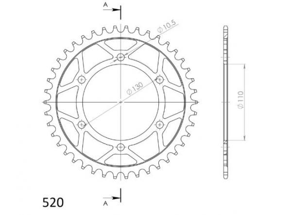 Kit transmisión Kawasaki EX R Ninja 300 13/17 Supersprox-DID reforzado negro con retenes [5]