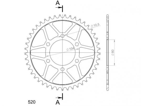 Kit transmisión Kawasaki ZXR/ZX4R Ninja 400 91/02 Supersprox-DID reforzado negro con retenes [5]