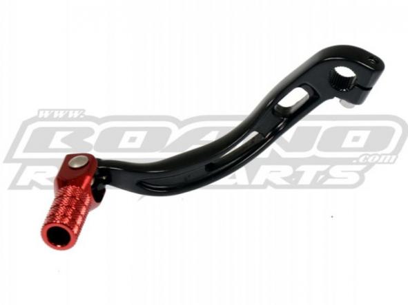 Pedal de cambio de aluminio NEGRO con punta ROJA Beta RR 2T '13-'25 / 4T '10-'19