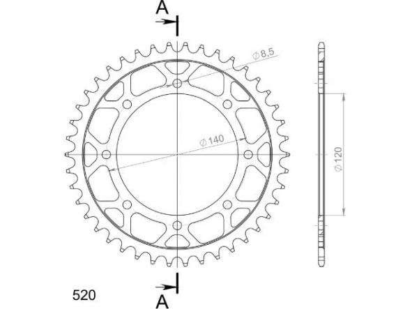 Kit transmisión Kawasaki KLR 650 95/05 Supersprox-DID reforzado negro con retenes [5]