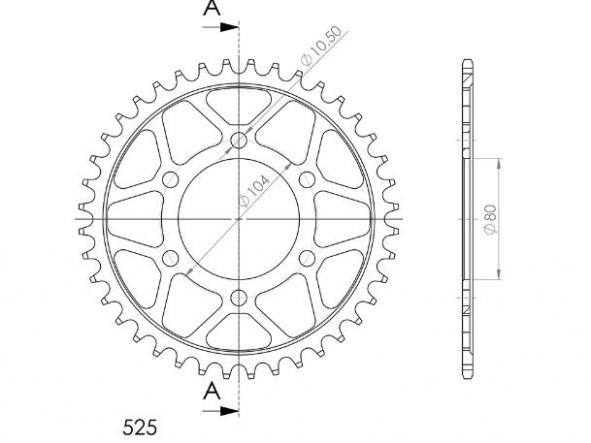 Kit transmisión Kawasaki Z 1000 07/09 Supersprox-DID reforzado dorado con retenes [5]