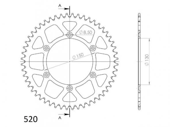 Kit transmisión Yamaha WR F 250 01/04 y 07/20 - YZ F 250 14/- Supersprox-DID super reforzado negro sin retenes [5]