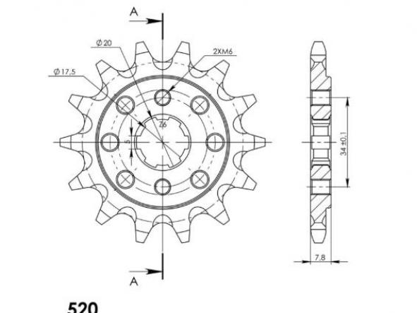 Kit transmisión Honda VT C Shadow 125 99/08 Supersprox-DID standard negro sin retenes [3]