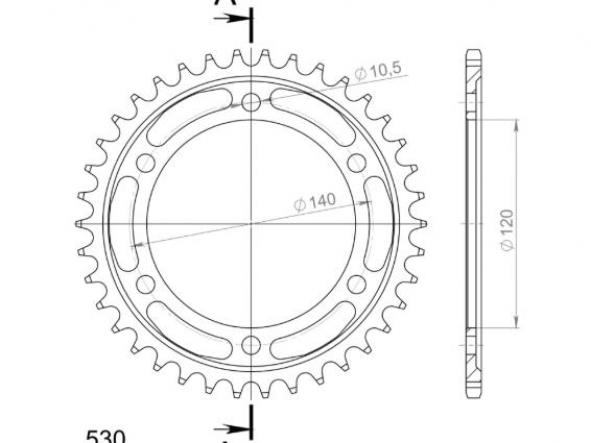 Kit transmisión Suzuki TL S 1000 97/01 Supersprox-DID reforzado dorado con retenes [5]