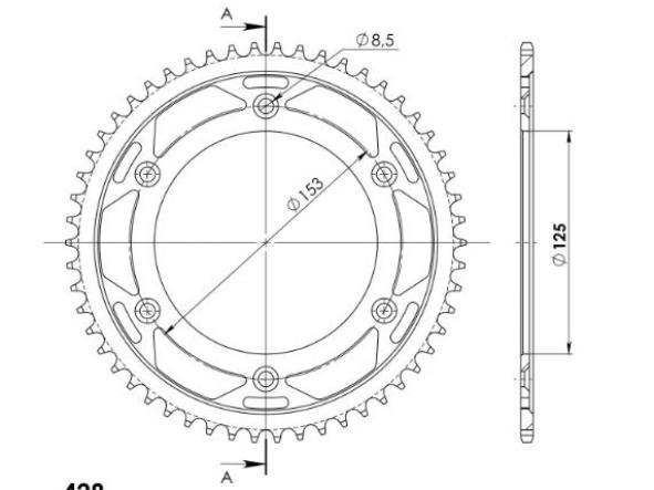 Kit transmisión Honda XR L 125 03/07 Supersprox-DID reforzado negro con retenes [5]