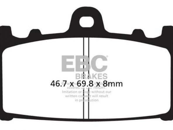 Pastillas de freno FA158HH EBC sinterizadas  [1]