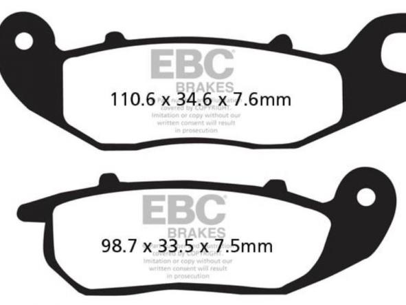 Pastillas de freno FA375HH EBC sinterizadas  [1]