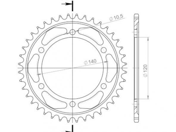 Kit transmisión Suzuki GSX R Hayabusa 1300 99/07 Supersprox-DID reforzado dorado con retenes [5]