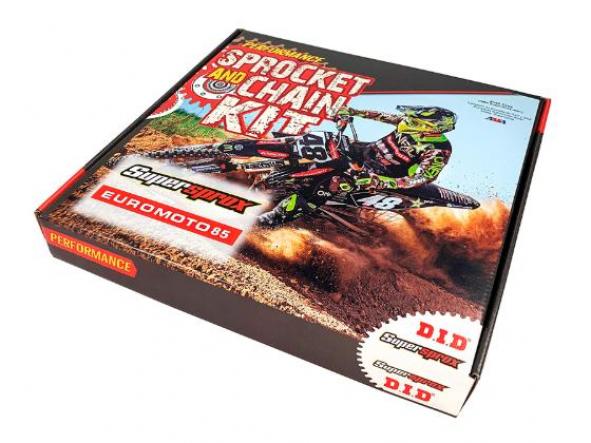 Kit transmisión KTM SX 87 (Rueda grande 19/16) 18/21 - Husqvarna TC 85 18/23 Supersprox-DID reforzado negro sin retenes