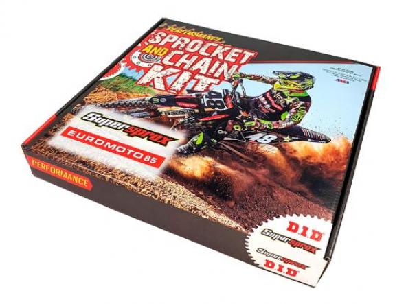 Kit transmisión KTM Duke 125 10/13 Supersprox-DID reforzado negro con retenes