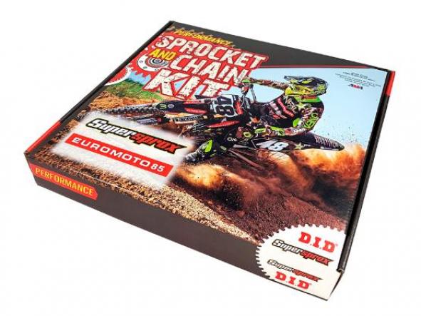 Kit transmisión KTM EXE 125 00/01 Supersprox-DID reforzado negro con retenes