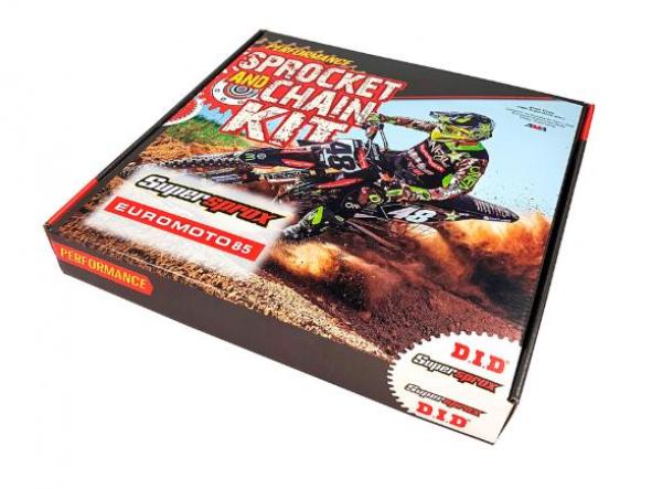 Kit transmisión KTM 350/450 - Husqvarna - Husaberg - Gas Gas - Sherco Supersprox-DID reforzado negro con retenes