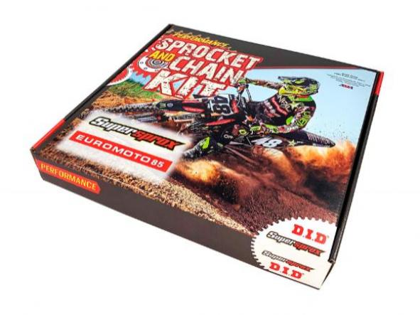 Kit transmisión KTM SXF 350 11/24 - Husqvarna FE 250 - FC 350/450 14/15 - Husaberg FE 570 09/12 Supersprox-DID reforzado negro con retenes 
