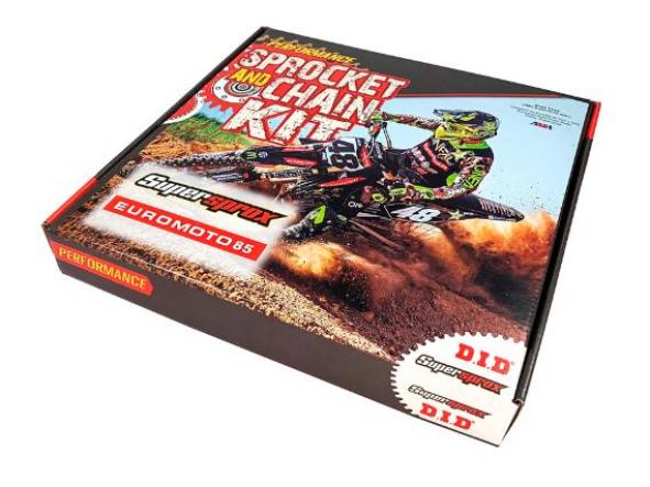 Kit transmisión KTM Duke 390 13/23 - Adventure 390 20/23 - RC 4T 390 14/23 Supersprox-DID reforzado negro con retenes