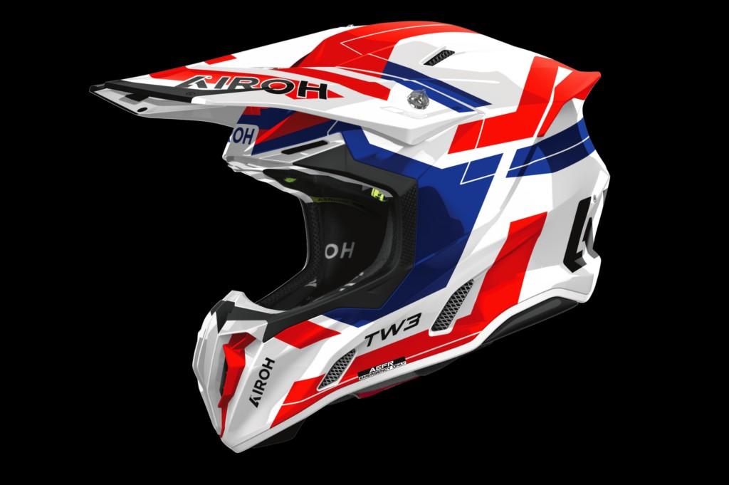 Casco Airoh Twist 3 Dinasty Red/blue gloss