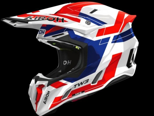 Casco Airoh Twist 3 Dinasty Red/blue gloss