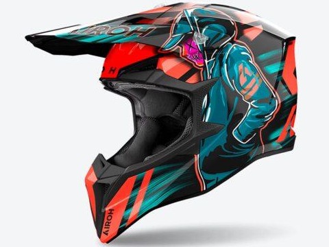Casco Airoh Wraaap Cyber orange gloss [0]