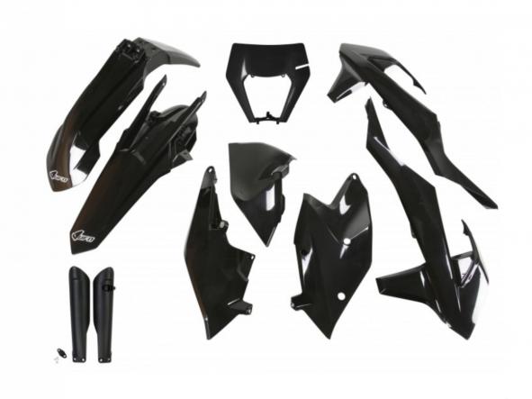 Full Kit de Plásticos UFO KTM EXC - EXC-F 125-250-300-350-450-500 17/19 Negro