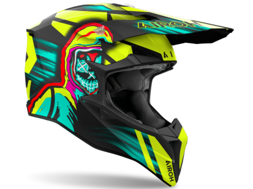 Casco Airoh Wraap Cyber Amarillo Mate [1]