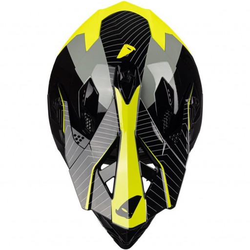 Casco Cross UFO Intrepid negro-fluor [2]