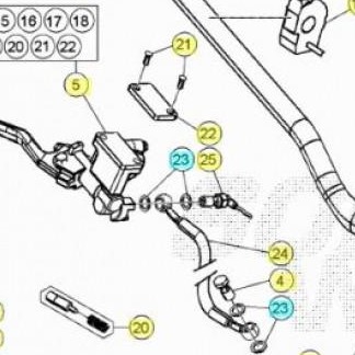 Nº 24  LATIGUILLO DE FRENO DELANTERO BETA RR '20-'23