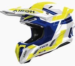 Casco Airoh Twist 3 Dinasty Blue/Yellow gloss