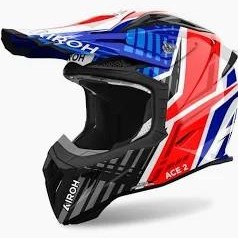 Casco Airoh Aviator Ace 2 Proud Blue/red gloss
