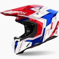 Casco Airoh Twist 3 Dizzy Blue/Red gloss