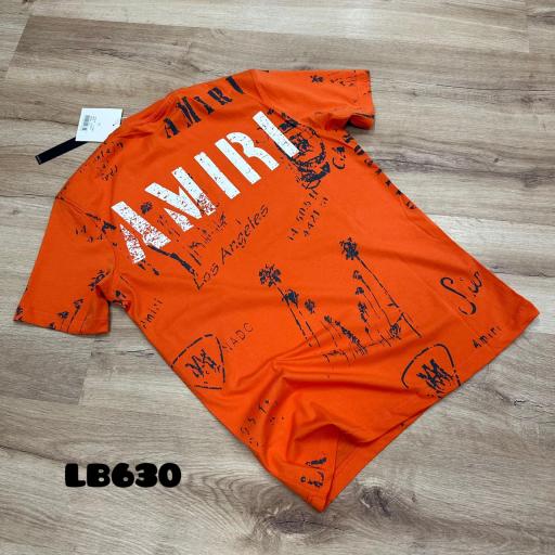 Camiseta AmR / naranja estampado [0]