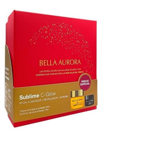 Pack Bella Aurora Noel 2025 Sublime C-Glow Antiedad 50 ml + Contorno 15 ml