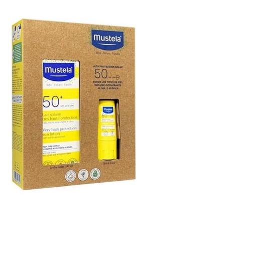 MUSTELA PACK SOLAR LECHE SOLAR SPF50+ Y STICK SOLAR SPF 50 ANTI UVB Y UVA (F CADUCIDAD 26/10/26) [0]