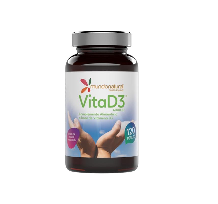 VITA D3 MUNDO NATURAL (4000UI) 120 PERLAS (F CADUCIDAD 6/26)
