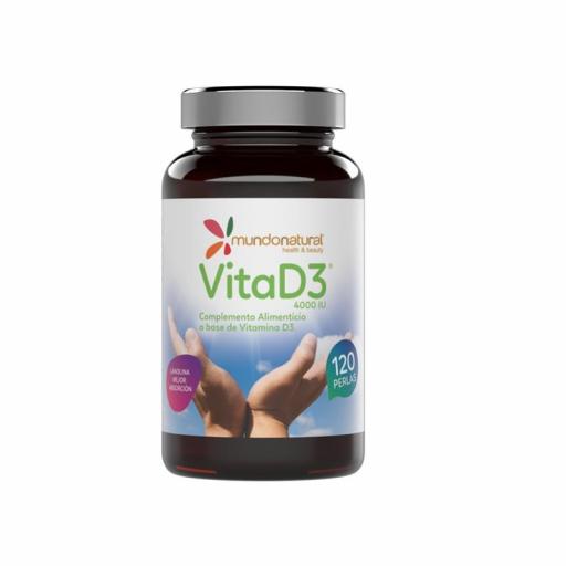 VITA D3 MUNDO NATURAL (4000UI) 120 PERLAS (F CADUCIDAD 6/26)